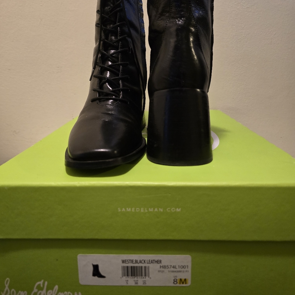 Sam EdelmanWestie Black Leather Boots